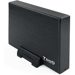 Tooq Carcasa Externa HDD 3.5" SATA USB 3.0 con Soporte - Color Negro