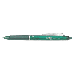 Pilot Frixion Clicker Boligrafo de Gel Borrable Retractil - Punta de Bola 0.7mm - Trazo 0.4mm - Grip Ergonomico - Color Verde