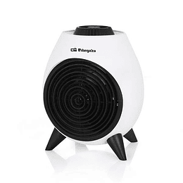 Orbegozo FH 5037 Calefactor Portatil - Potente y Seguro Calefactor con 2 Niveles de Potencia - Funcion Ventilador y Termostato Regulable