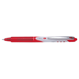 Pilot Boligrafo de Tinta Liquida V Ball RT 07 - Retractil - Punta de Bola Conica 0.5mm - Trazo 0.25mm - Grip de Goma - Color Rojo