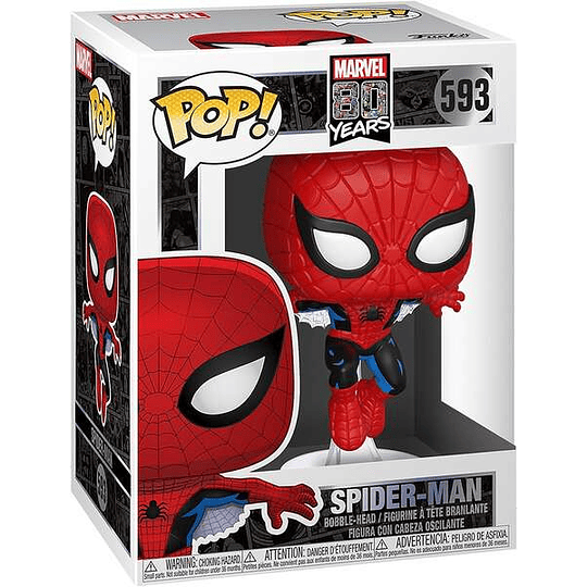 Funko Pop Marvel Spider-Man 80TH Primera Aparicion - Figura de Vinilo - Altura 9cm aprox.