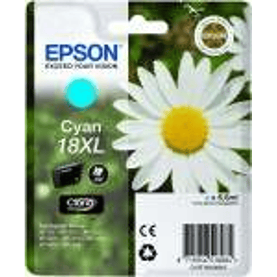 Epson T1812 (18XL) Cyan Cartucho de Tinta Original - C13T18124012