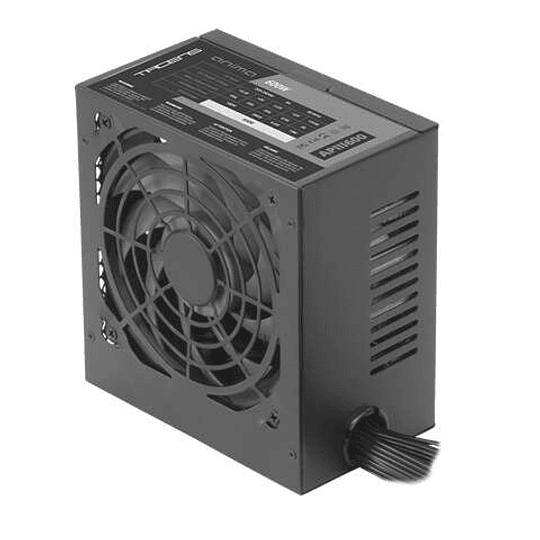 Tacens APIII600 Fuente de Alimentacion 600W ATX - Eficiencia 85% Bronze - Tecnologia SMD - Seguridad total - Silencio total - Cables y Carcasa Full Bl