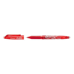 Pilot Frixion Ball Boligrafo de Gel Borrable - Punta de Bola 0.7mm - Trazo 0.4mm - Grip Ergonomico - Color Rojo