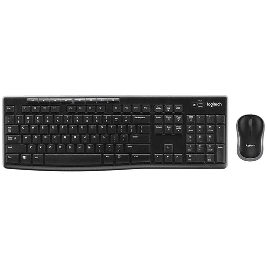 Logitech MK270 Pack Inalambrico USB Teclado Multimedia + Raton 1000dpi 3 Botones - Uso Ambidiestro - Color Negro