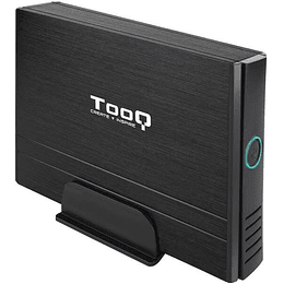 Tooq Carcasa Externa HDD 3.5" SATA/IDE USB 2.0 con Soporte - Color Negro