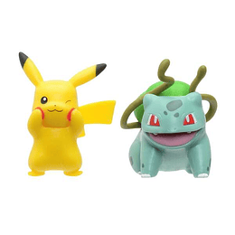 Jazwares Pack Aleatorio de 2 Figuras Pokemon de Combate de 5cm o 1 Figura de 8 cm - Figura de Coleccion