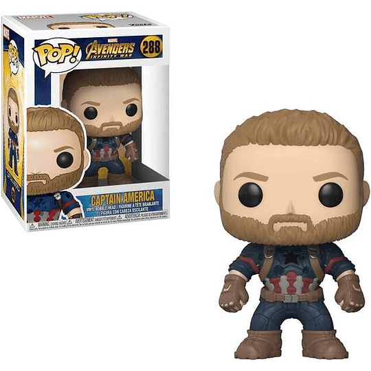 Funko Pop Marvel Avengers Infinity War Capitan America - Figura de Vinilo - Altura 9cm aprox.