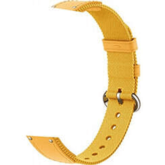 Xiaomi Braided Strap Correa para Pulsera de Actividad Mi Smart Band 8 - Fabricada en Nylon y Cuero - Color Amarillo