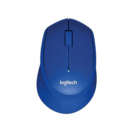 Logitech M330 Silent Plus Raton Inalambrico 1000dpi - Silencioso - 3 Botones - Uso Diestro - Color Azul