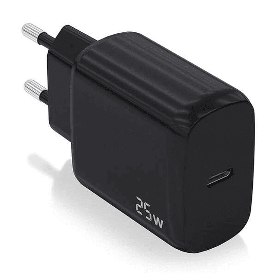 Aisens Cargador USB-C PD3.0 1 Puerto 1xUSB-C 25W - Color Negro