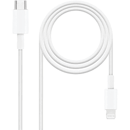 Nanocable Cable USB-C Macho a Lightning Macho 50cm