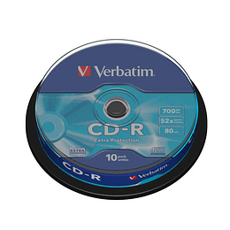 Verbatim CD-R 52x 700MB (Tarrina 10 Uds)