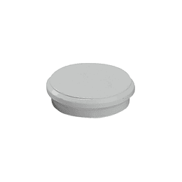 Dahle 95524 Pack de 10 Imanes para Pizarra Blanca - Diametro de 24mm - Color Gris