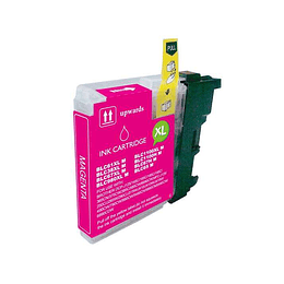 Brother LC980XL/LC1100XL/LC985XL Magenta Cartucho de Tinta Generico - Reemplaza LC980M/LC1100M/LC985M