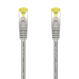 Aisens Cable de Red Latiguillo RJ45 LSZH Cat.7 600 Mhz S/FTP PIMF AWG26 - 1.0M - Color Gris