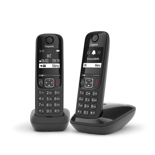 Gigaset AS690 Inalámbrico DECT DUO Negro