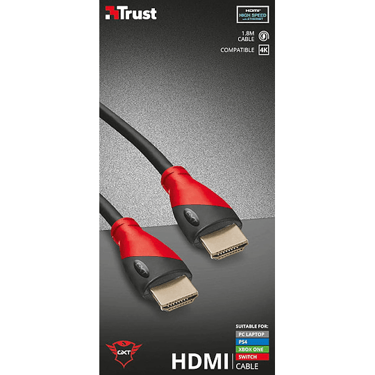 TRUST HDMI CABLE 1.8 METROS GXT730 (PS4/XBONE/SWITCH/PC)/