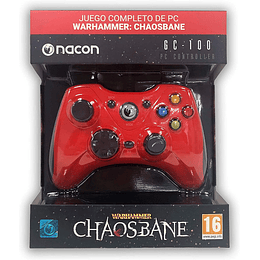 NACON PC CONTROLLER GC-100XF RED (ROJO) +WARHAMMER CHAOSBANE (CIAB)/