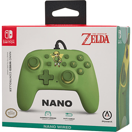 POWER A NANO WIRED CONTROLLER ZELDA TOON LINK (GREEN/VERDE)/