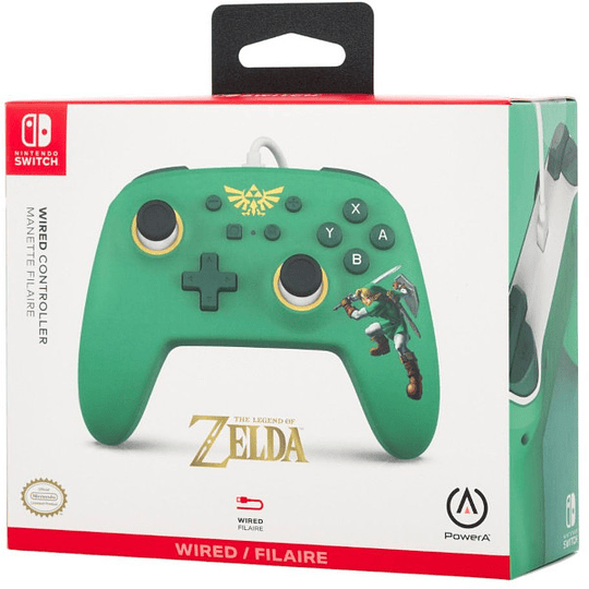 POWER A WIRED CONTROLLER ZELDA (SWITCH/OLED)/