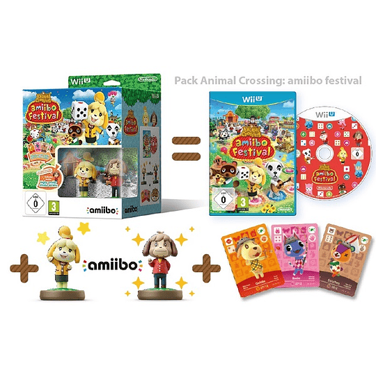 ANIMAL CROSSING: AMiiBO FESTIVAL (2 FIGURAS AMiiBO + 3 TARJETAS AMiiBO)/PEGI 3