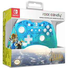 PDP ROCK CANDY WIRED CONTROLLER ZELDA BREATH OF THE WILD BLUE (AZUL)/