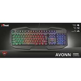 TRUST AVONN GAMING KEYBOARD GXT 830-RW (SPAIN)/