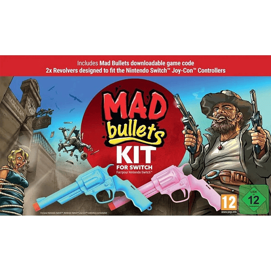 MAD BULLETS (CIAB) + KIT 2 REVOLVERS/PEGI 12