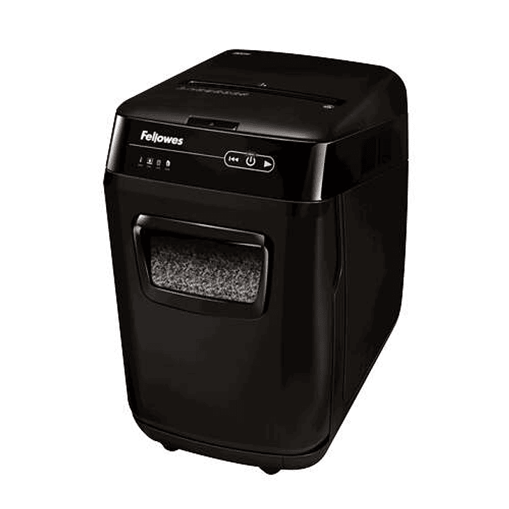 Fellowes AutoMax 200M Destructora de Papel Automatica Microcorte P-5 - Autoalimentacion 200 Hojas, Manual 10 Hojas - Capacidad de la Papelera 32L - Co 1