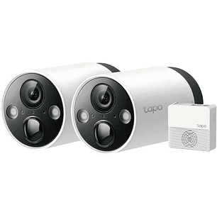 TP-Link Tapo C240S2 2 Camaras de Seguridad IP WiFi 2K QHD - Vision Nocturna - Deteccion de Movimiento - Proteccion IP65
