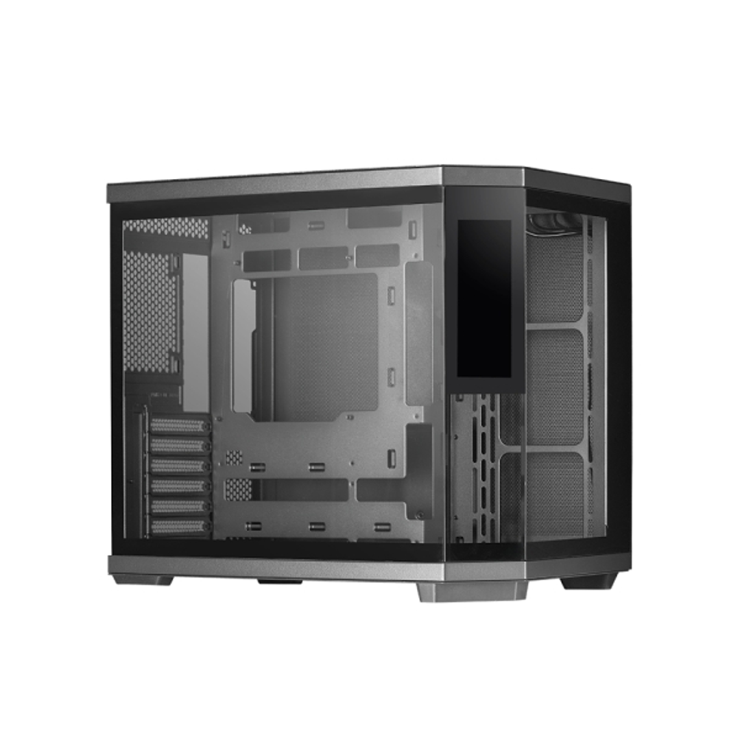 Mars Gaming MC-3TCORELCD Caja Torre ATX - Pantalla IPS de 7.2” Personalizable - Triple Cristal Templado - Soporte para Refrigeracion Liquida hasta 360 1