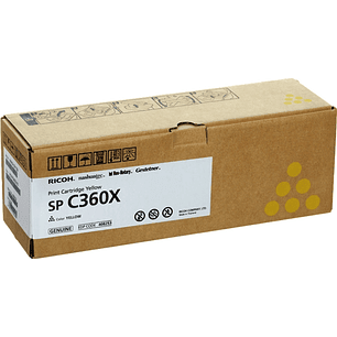 Ricoh Aficio SP-C361 Amarillo Cartucho de Toner Original - 408253/SPC360X