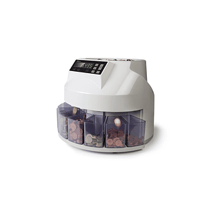 Safescan 1250 Contadora y Clasificadora de Monedas - 220 Monedas por Minuto - Capacidad hasta 500 Monedas