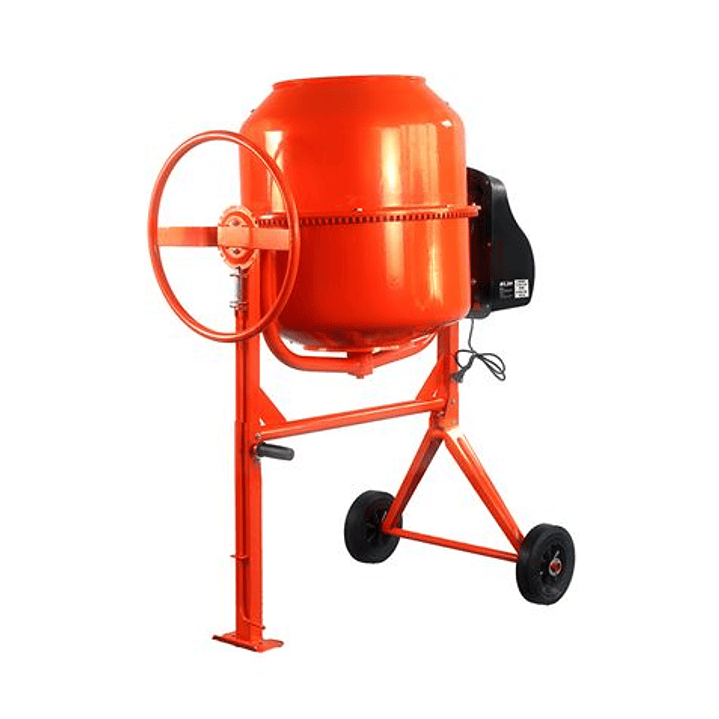 Blim Hormigonera de 160 Litros - Potencia 650W - Velocidad Mezclado 28rpm - Corona de Acero Fundido - 116x73x115cm - Color Naranja 1