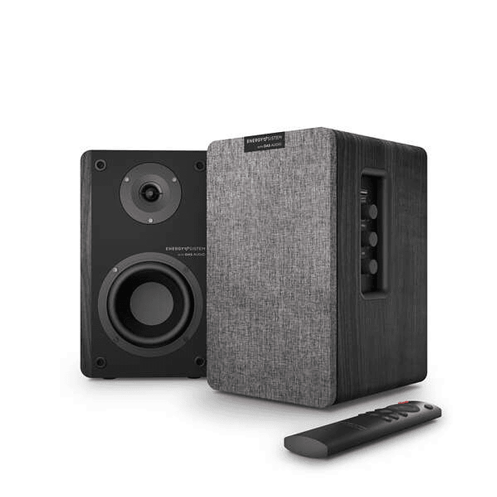 Energy Sistem Studio Monitor 4 Hi Fi Altavoces Activos de Estanteria - Entrada Doble RCA - Color Negro 1