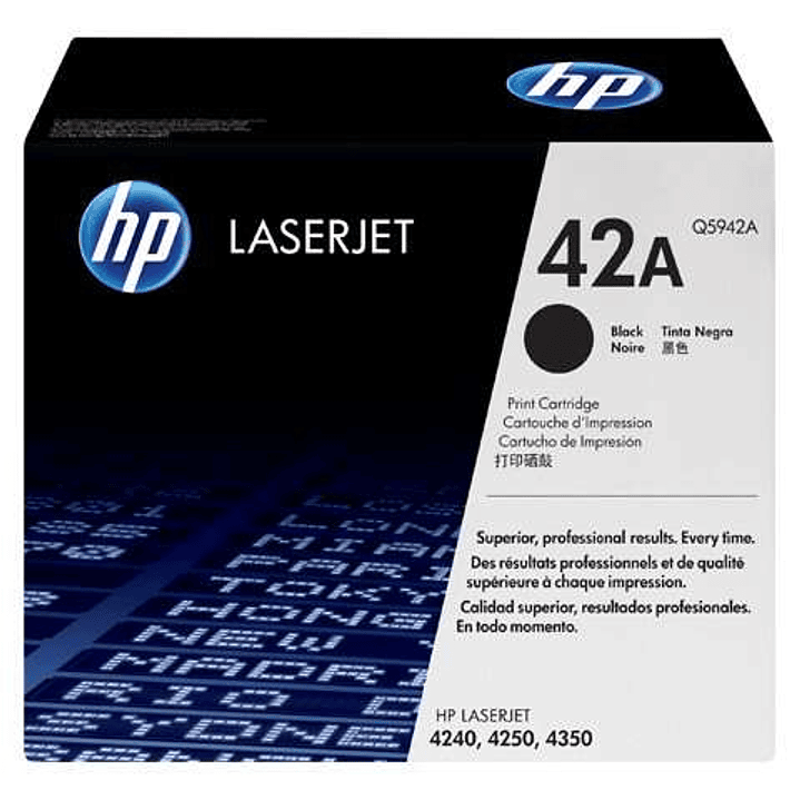 HP Q5942A Negro Cartucho de Toner Original - 42A 1
