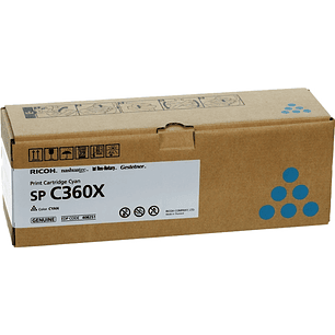 Ricoh Aficio SP-C361 Cyan Cartucho de Toner Original - 408251/SPC360X