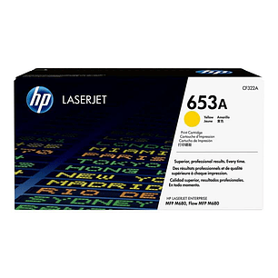 HP CF322A Amarillo Cartucho de Toner Original - 653A