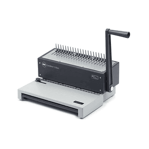 GBC Encuadernadora de Canutillo Combbind C150Pro - Perforacion A4 - Encuadernacion Hasta 450 Hojas - Estructura de Aluminio Resistente - Color Blanco