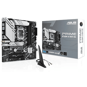 Asus Prime B760M-A WiFi D4 Placa Base Intel LGA1700 4x DDR4 - HDMI, M.2, PCIe4.0, 4x Sata III, USB 3.2, MicroATX