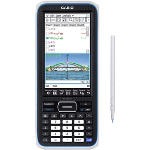 Casio FX-CP400 Calculadora Cientifica Grafica 3D - Pantalla Tactil en Color - Graficos 3D - Dibujo Simultaneo de hasta 100 Curvas - Alimentacion con P