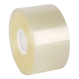 Apli Precinto Compact sin Ruido Pp Acrilico Transparente 50mm x 132m - Facil de Cortar - Adhesivo Fuerte - Resistente al Desgarro - Transparente