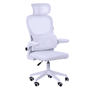 Mars Gaming MGC-ERGOPRO Silla de Oficina Ergonomica - Reposacabezas, Soporte Lumbar y Reposabrazos Ajustable - Malla Transpirable - Asiento de Espuma 