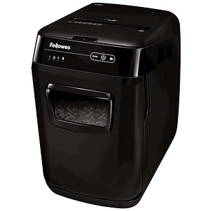 Fellowes AutoMax 150C Destructora de Papel Automatica Corte en Particulas P-4 - Autoalimentacion 150 Hojas, Manual 8 Hojas - Papelera de 32L - Color N