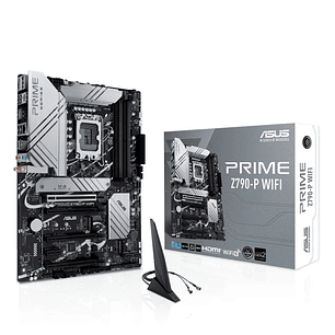 Asus Prime Z790-P WIFI Placa Base Intel 1700 - WiFi, HDMI, DisplayPort, PCIe 3.0, 4.0 y 5.0 M2, 4x Sata III, USB 2.0, 3.2, USB-C, RJ-45
