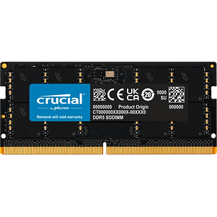 Crucial Memoria RAM DDR5 32GB 4800MHz CL40 SODIMM