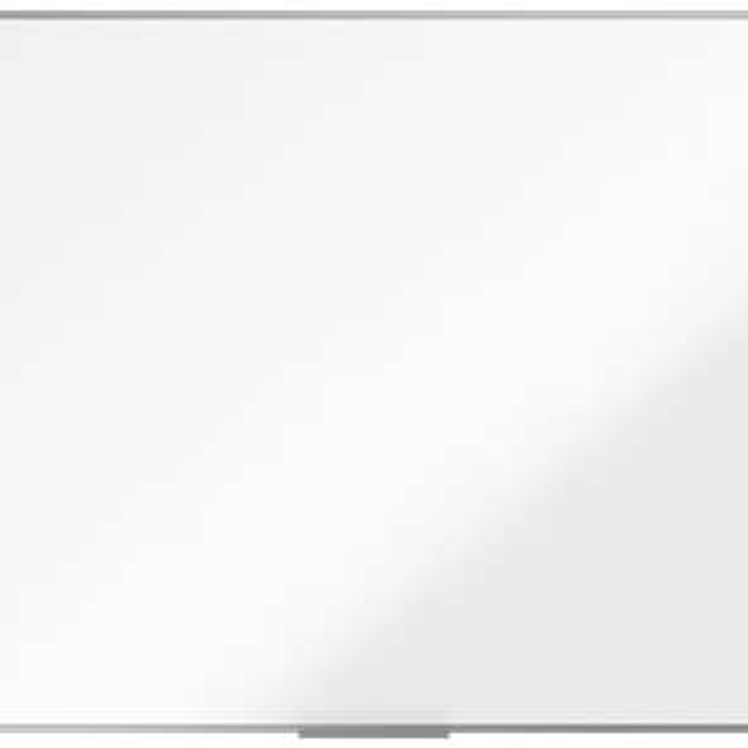 Nobo Essence Pizarra de Melamina 1800x1200mm - Marco de Aluminio Anodizado - Bandeja para Rotuladores - Color Blanco 1