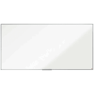 Nobo Essence Pizarra Magnetica de Acero Vitrificado 2400x1200mm - Montaje en Esquinas - Superficie de Borrado Superior - Color Blanco