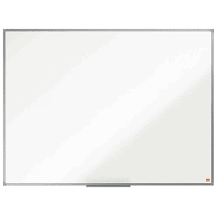 Nobo Essence Pizarra Magnetica de Acero Vitrificado 1200x900mm - Montaje en Esquinas - Superficie de Borrado Superior - Color Blanco